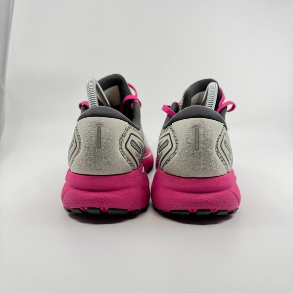 Brooks Ghost 14 Shoes Women Size 8 Gray/Pink Running Sneakers 120356-1B-024 - Picture 2 of 11